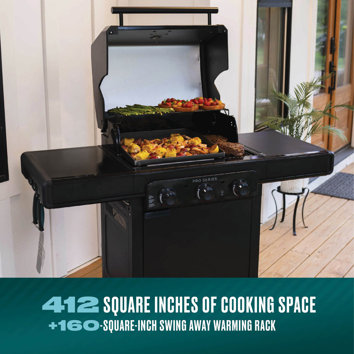 Char-Broil Pro Series 3-Burner Gas Grill and Griddle