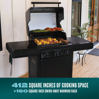 Char-Broil Pro Series 3-Burner Gas Grill and Griddle