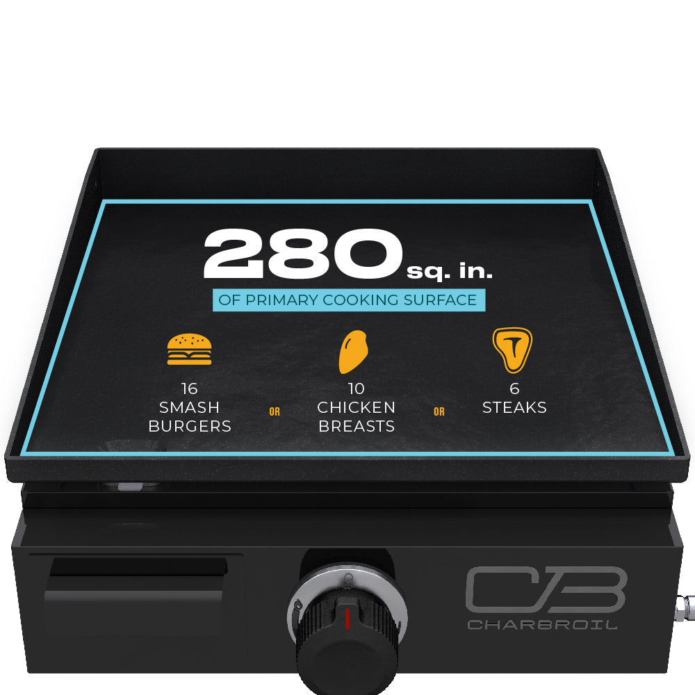 Char-Broil Performance Series 1-Burner Gas Griddle, Black