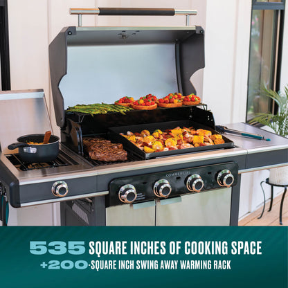 Char-Broil Commercial Series 4 Burner Gas Grill & Griddle
