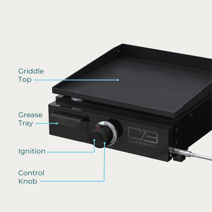 Char-Broil Performance Series 1-Burner Gas Griddle, Black