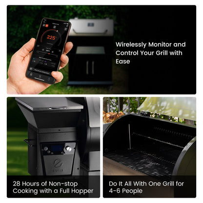 Z Grills 700D4E WiFi with Cabinet Pellet Grill