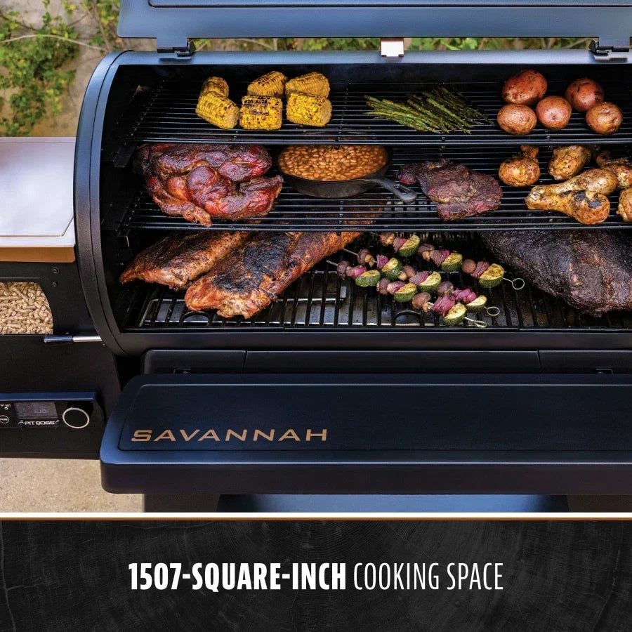 Pit Boss Savannah Wood Pellet Grill - Onyx Edition