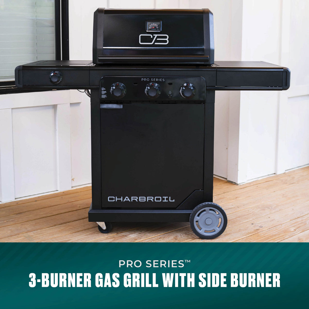 Char-Broil Pro Series 3 Burner Gas Grill & Griddle (Side Burner)