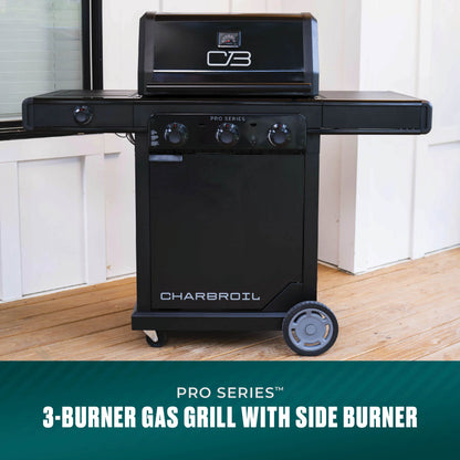 Char-Broil Pro Series 3 Burner Gas Grill & Griddle (Side Burner)