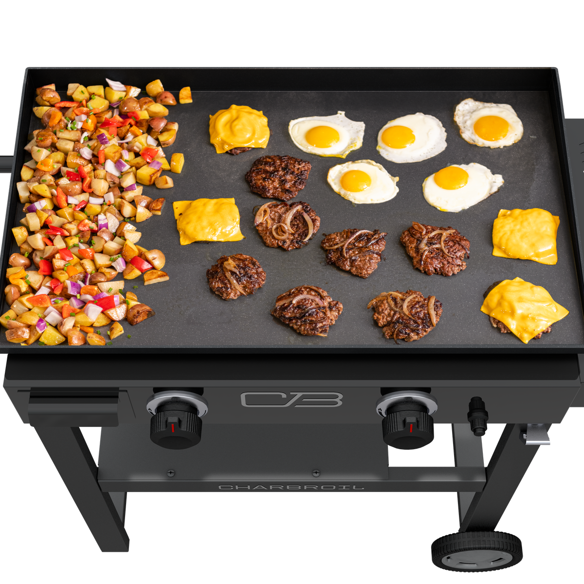 Char-Broil Performance Series 2-Burner Gas Griddle, Cart, Black