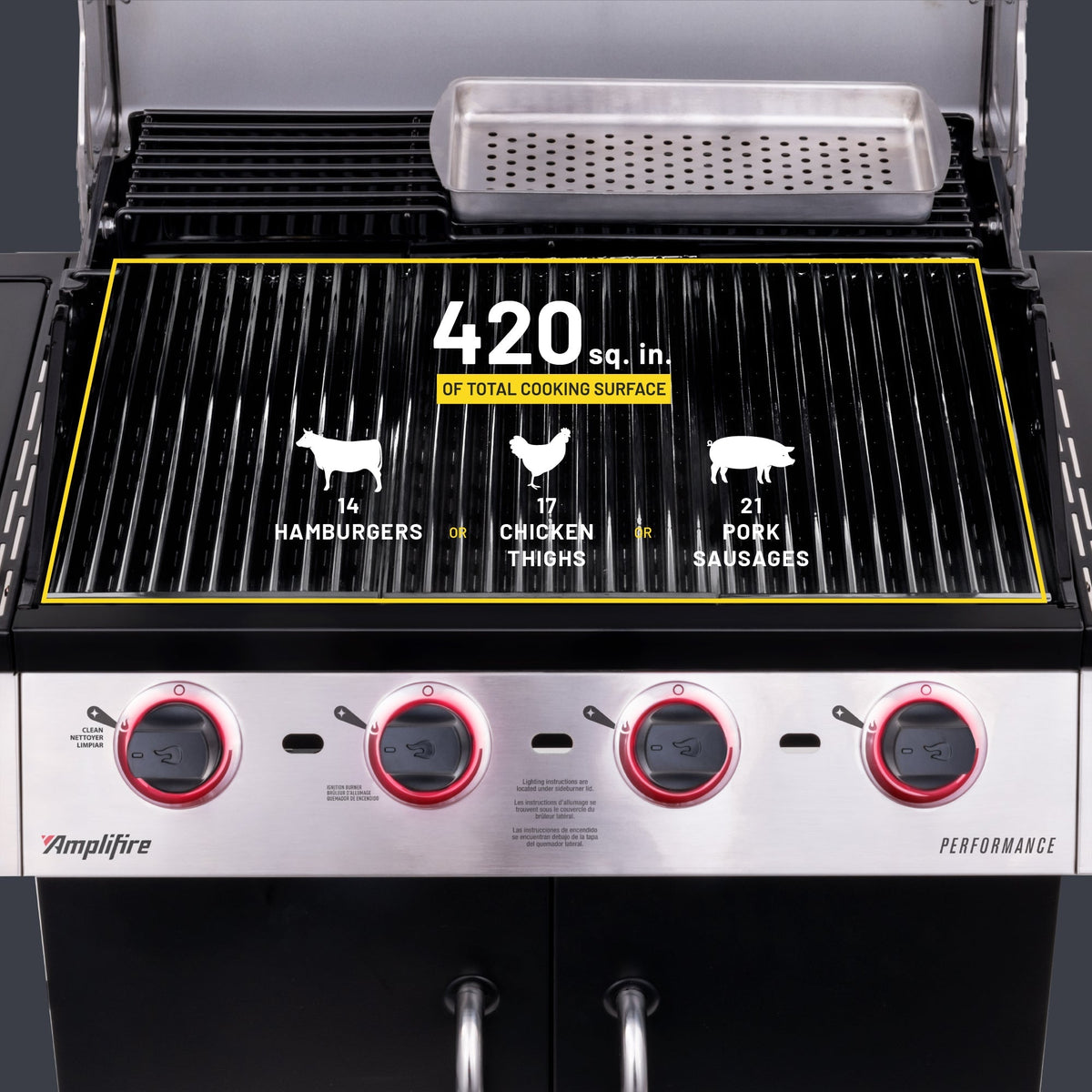 Char-Broil Performance Series Amplifire 4-Burner Gas Grill