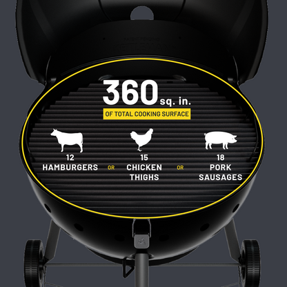 Char-Broil Kettleman TRU-Infrared Charcoal Grill Black