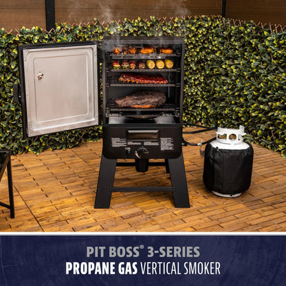 Pit Boss 30" Gas Vertical Smoker with Built-In Thermometer