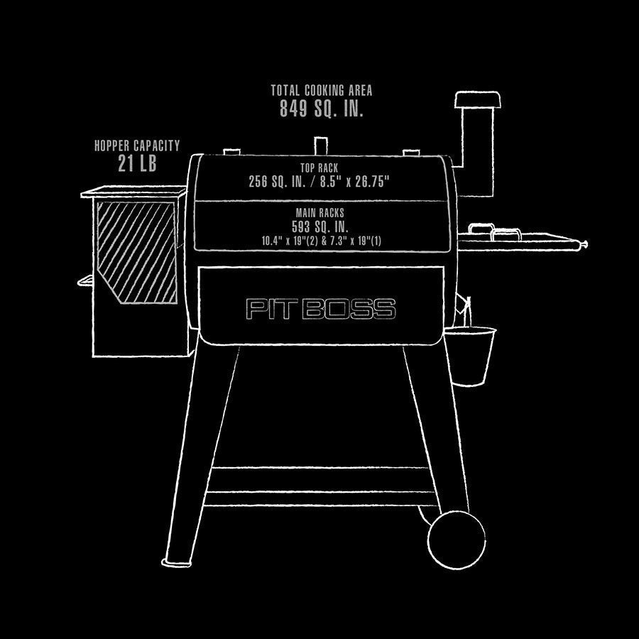 Pit Boss Mahogany 820D3 Wood Pellet Grill
