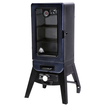 Pit Boss 3-Series Blue Hammertone Analog Vertical Smoker - PBV3A1