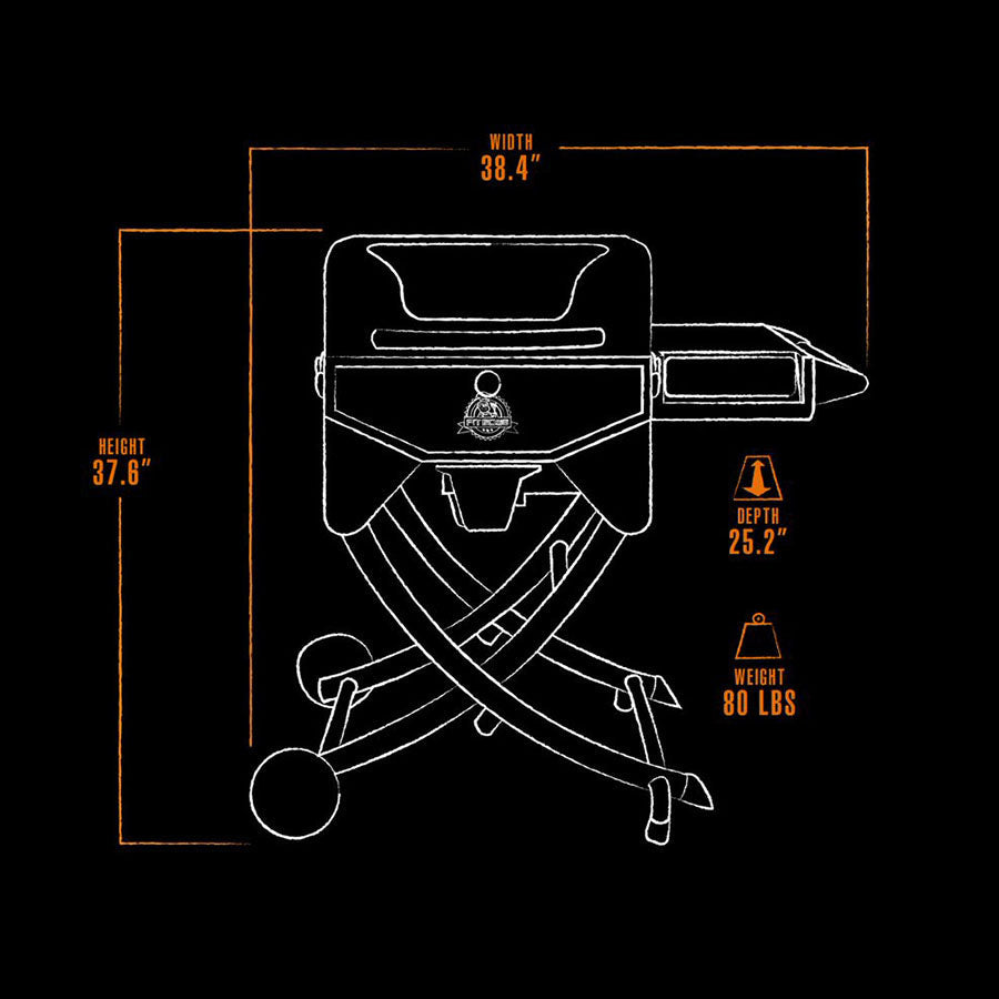 Pit Boss Sportsman Portable Wood Pellet Grill - PB260PSP2