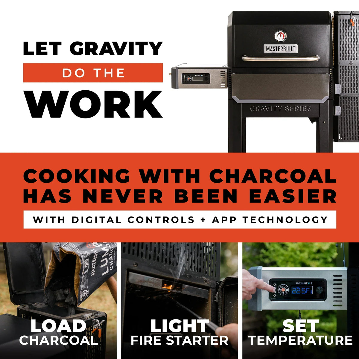 Masterbuilt Gravity Series® 1050 Digital Charcoal Grill + Smoker