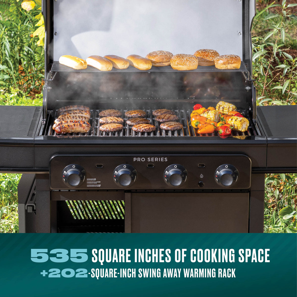 Char-Broil Pro Series 4 Burner Gas Grill & Griddle