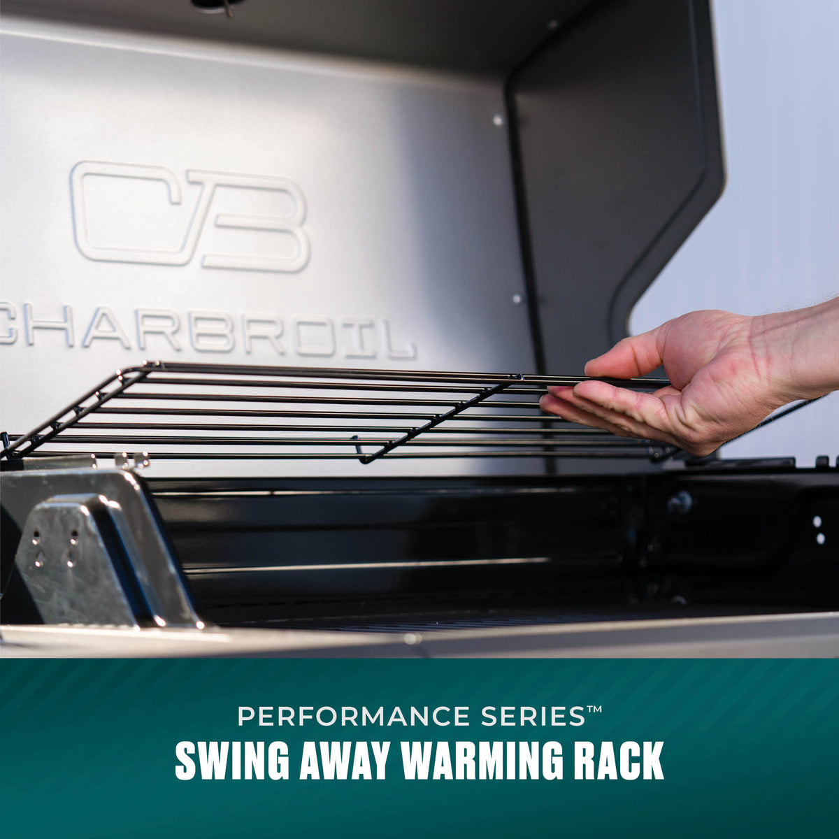 Char-Broil Performance Series FlavorMax 4-Burner Gas Grill, Cabinet with Side Burner, Gray