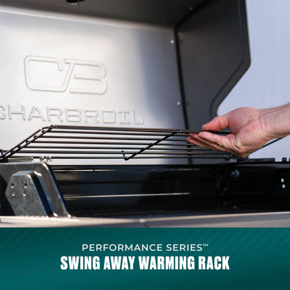 Char-Broil Performance Series FlavorMax 4-Burner Gas Grill, Cabinet with Side Burner, Gray