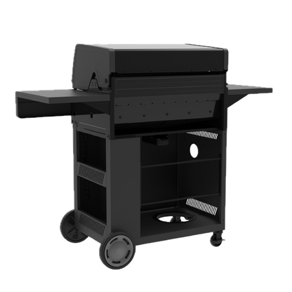 Char-Broil Performance Series FlavorMax 5-Burner Gas Grill & Griddle, Cabinet with Side Burner, Gray