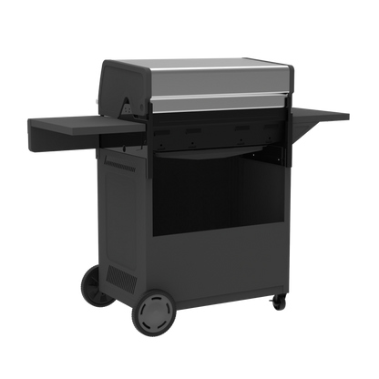 Char-Broil Performance Series FlavorMax 5-Burner Gas Grill, Cabinet with Side Burner, Gray