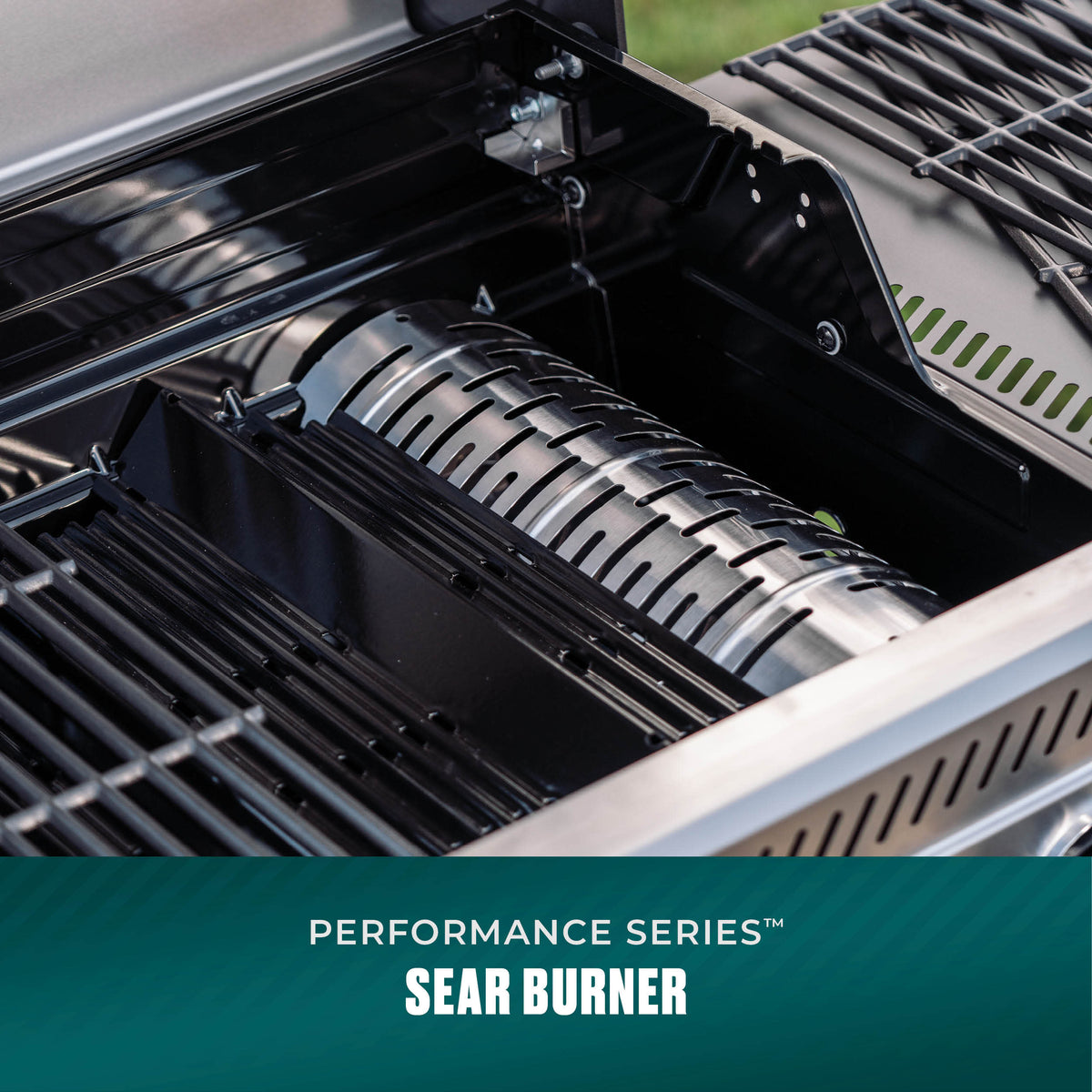 Char-Broil Performance Series FlavorMax 4-Burner Gas Grill, Cabinet with Sear Burner, Blackout