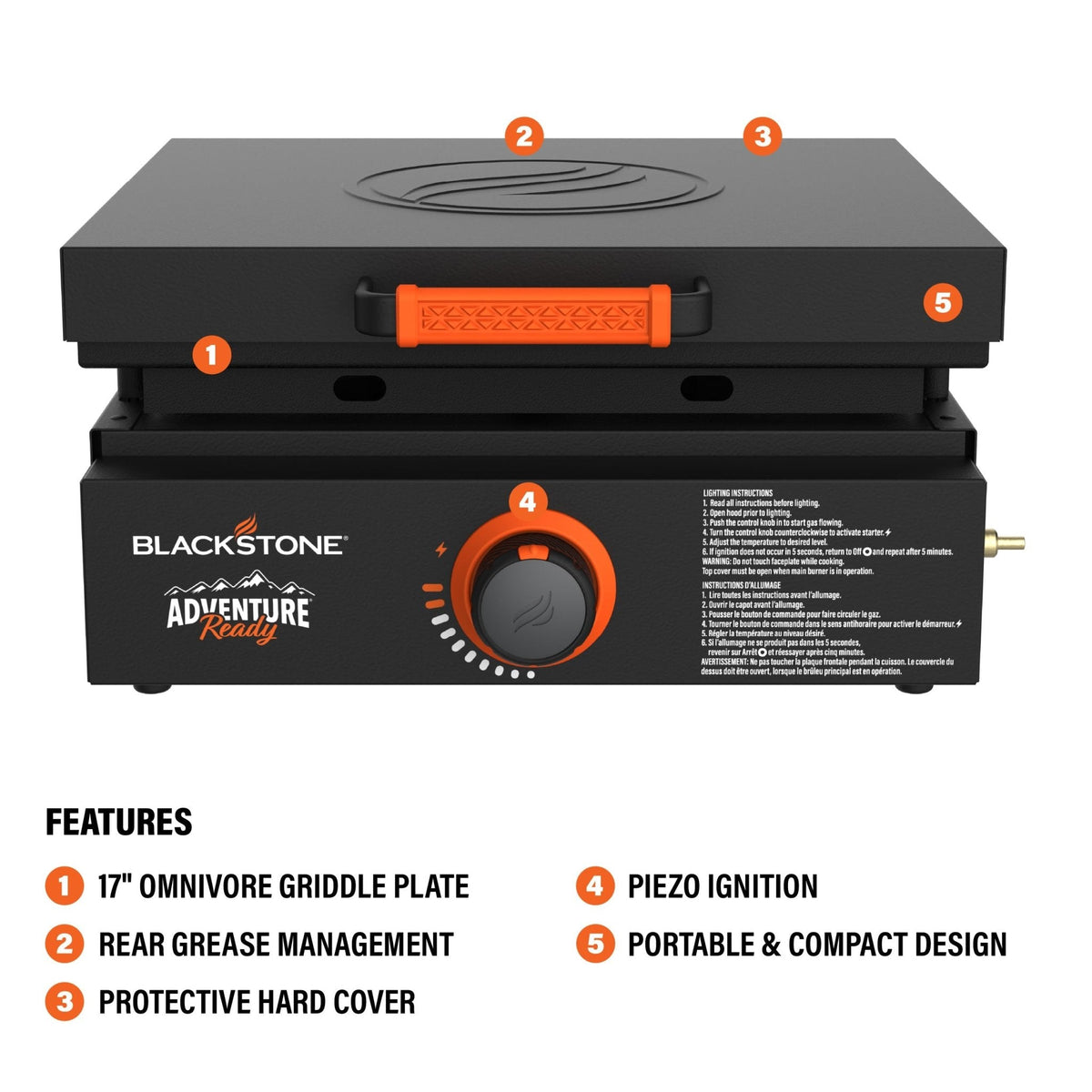 Blackstone Adventure Ready 17” Tabletop Griddle
