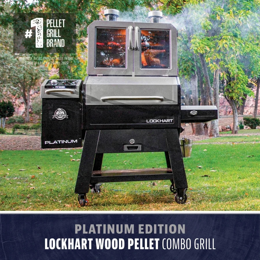 Pit Boss Lockhart Platinum Pellet/Smoker Combo Grill