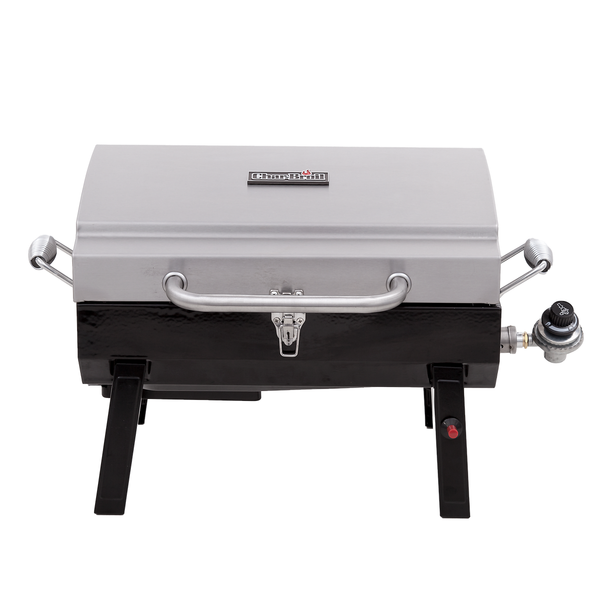Char-Broil 1-Burner Portable Propane Gas Grill in Stainless Steel