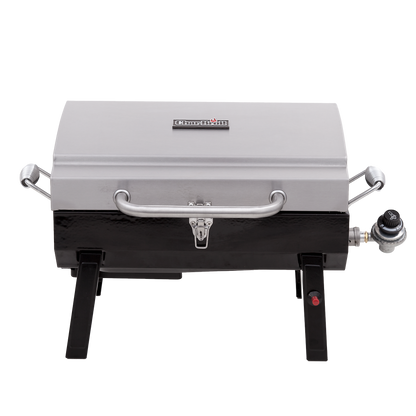 Char-Broil 1-Burner Portable Propane Gas Grill in Stainless Steel