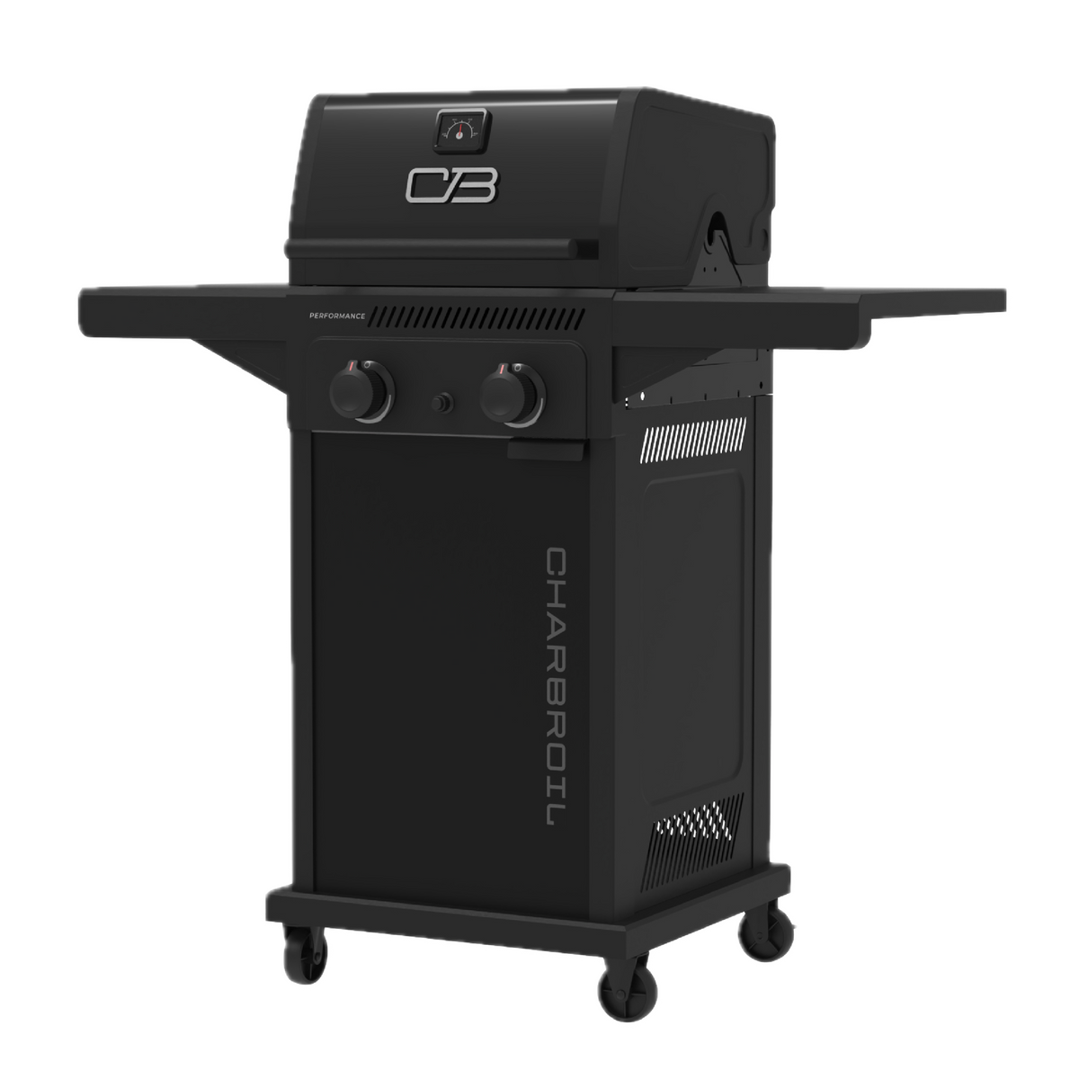Char-Broil Performance Series FlavorMax 2-Burner Gas Grill, Cabinet, Black