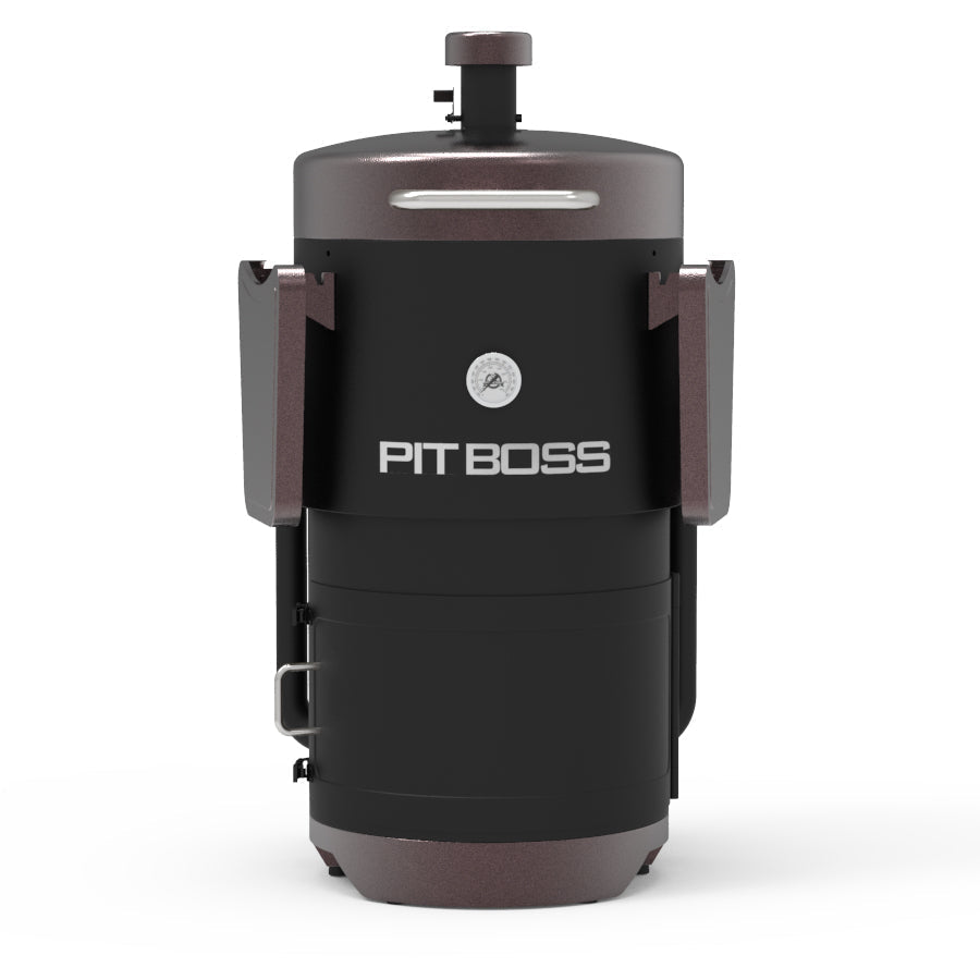Pit Boss Mahogany Champion Barrel Charcoal Smoker - PBV24CB