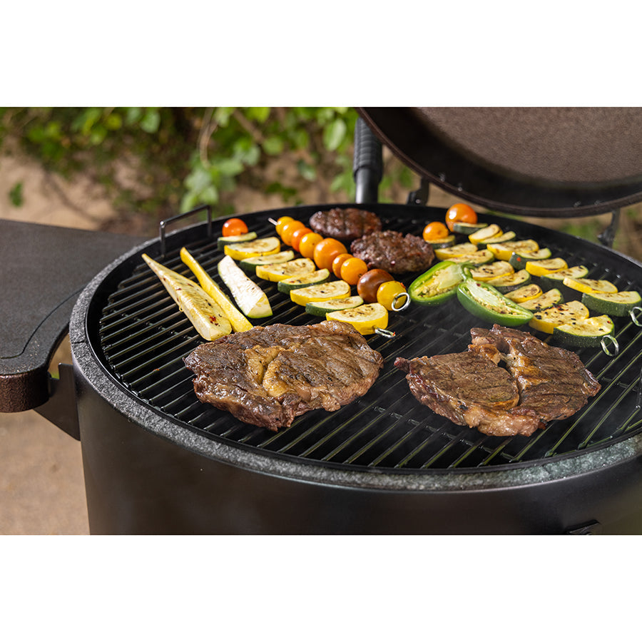 Pit Boss Mahogany Champion Barrel Charcoal Smoker - PBV24CB