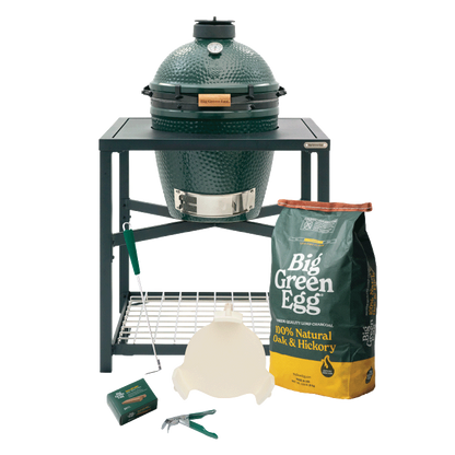 Big Green Egg Medium Ceramic Kamado Grill in a Modular Nest Package