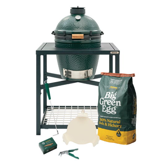 Big Green Egg Medium Ceramic Kamado Grill in a Modular Nest Package