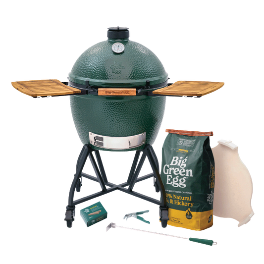 Big Green Egg XL Ceramic Kamado Grill in an intEGGrated Nest+Handler with Mates Package
