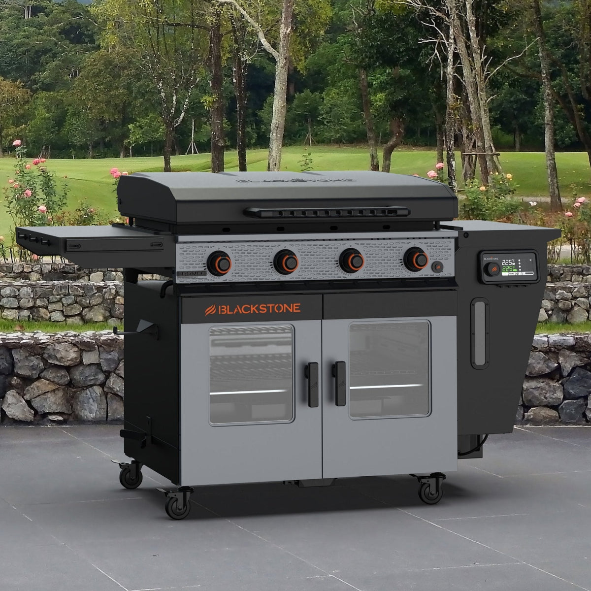 Blackstone Bronco 36” Griddle Vertical Pellet Smoker Combo