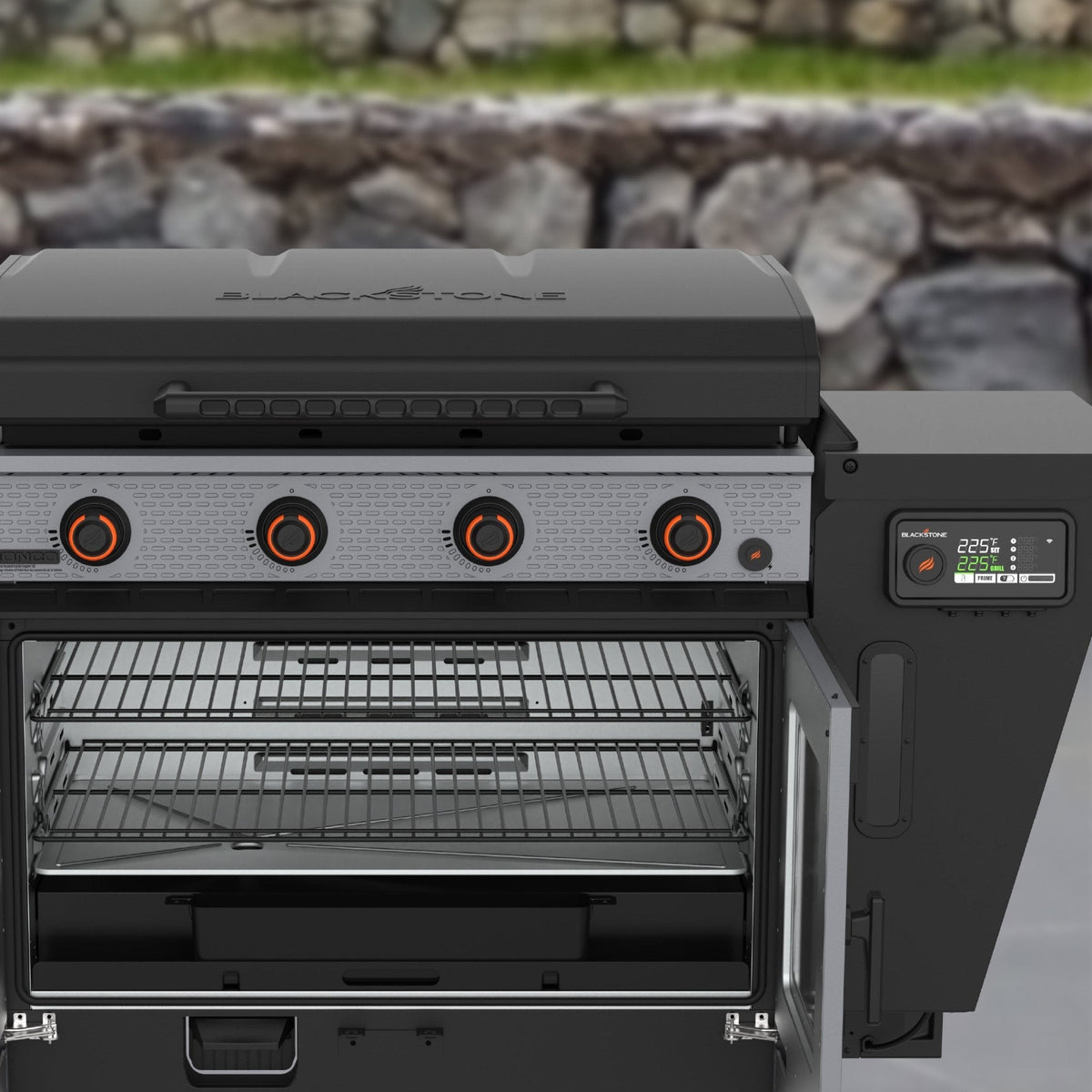 Blackstone Bronco 36” Griddle Vertical Pellet Smoker Combo
