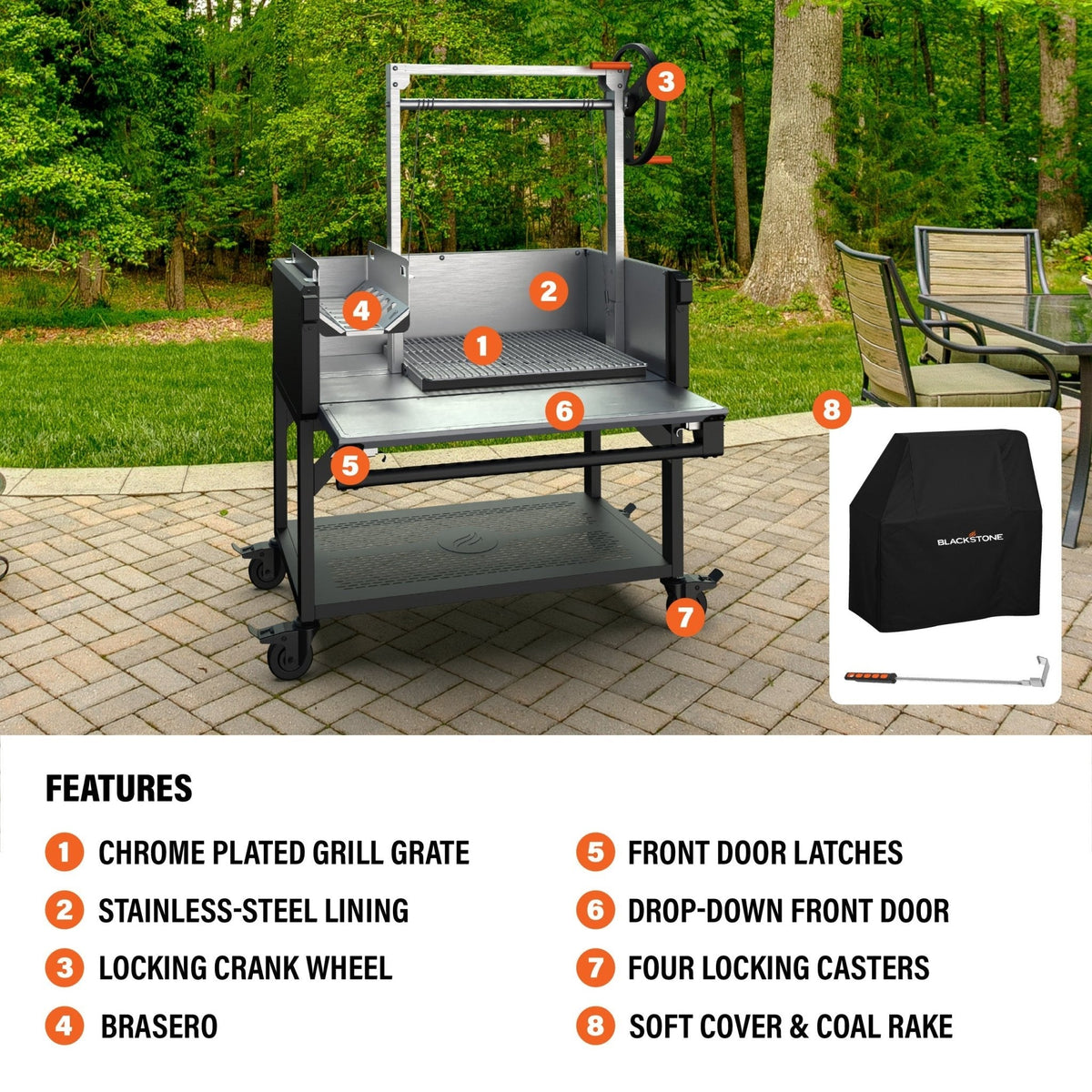 Blackstone Bronco Open Flame Grill