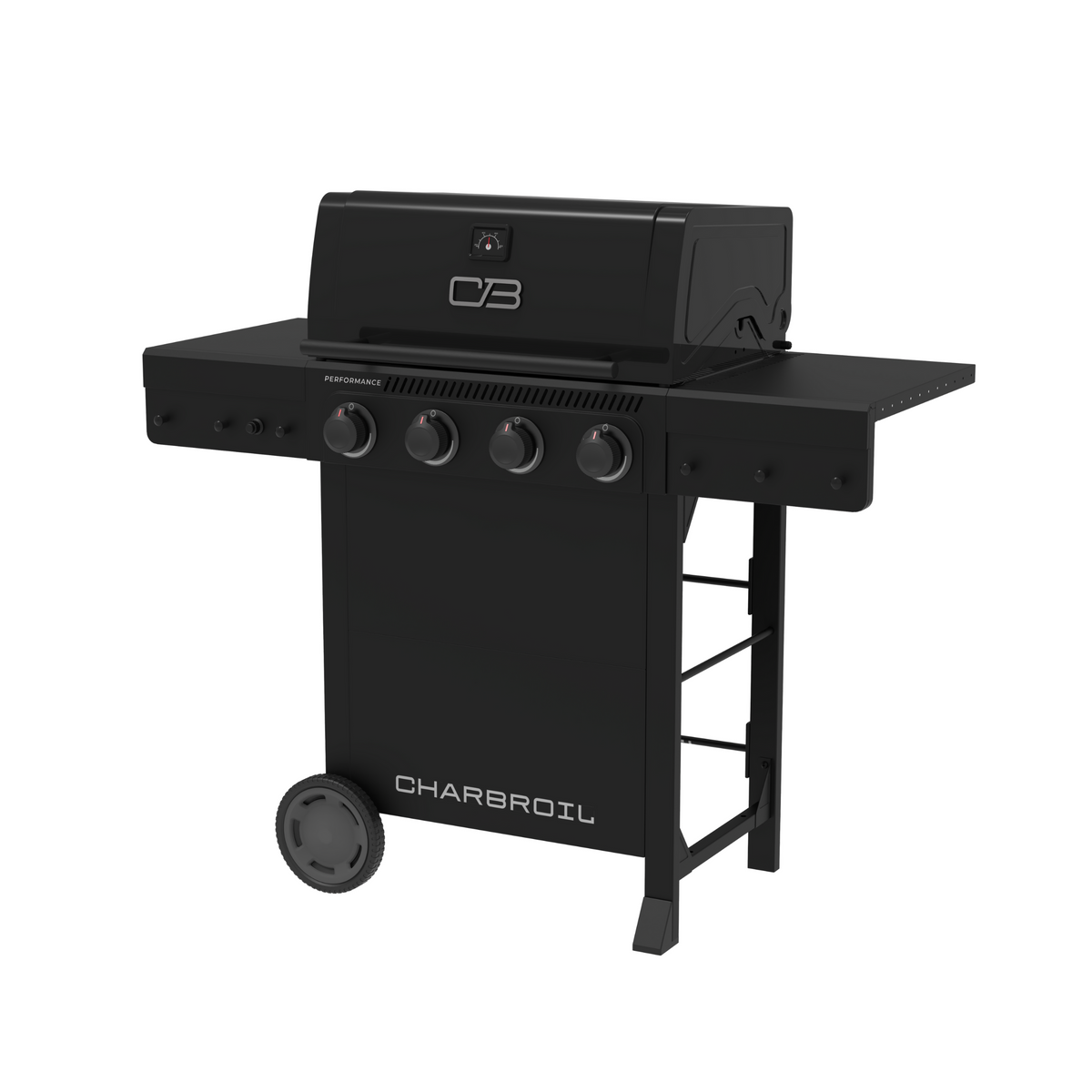 Char-Broil Performance Series 4 Burner Gas Grill Cart Black