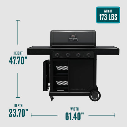 Char-Broil Pro Series 4 Burner Gas Grill & Griddle