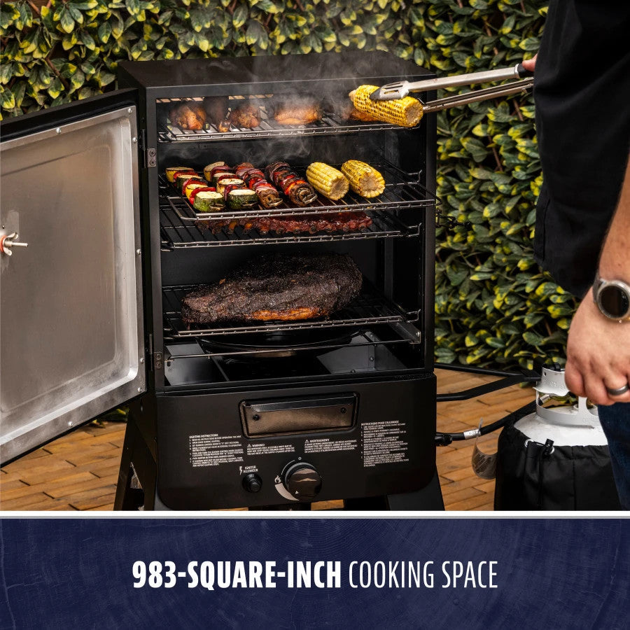 Pit Boss 30" Gas Vertical Smoker with Built-In Thermometer