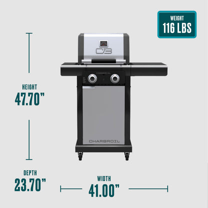 Char-Broil Commercial Series 2 Burner Gas Grill & Griddle