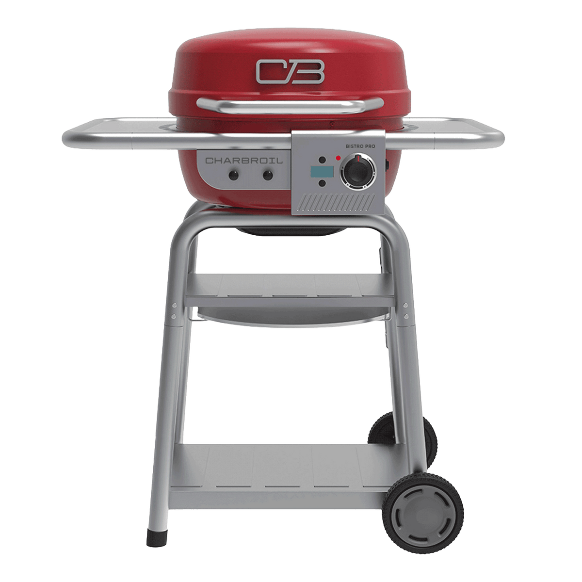 Char-Broil Bistro Pro Electric Grill & Griddle + Charcoal Mode Red