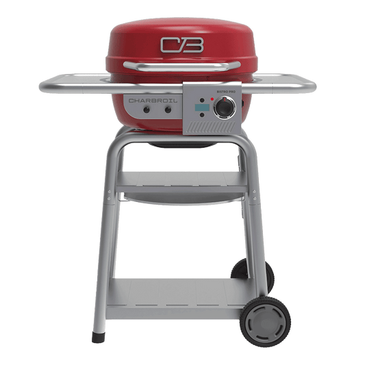 Char-Broil Bistro Pro Electric Grill & Griddle + Charcoal Mode Red