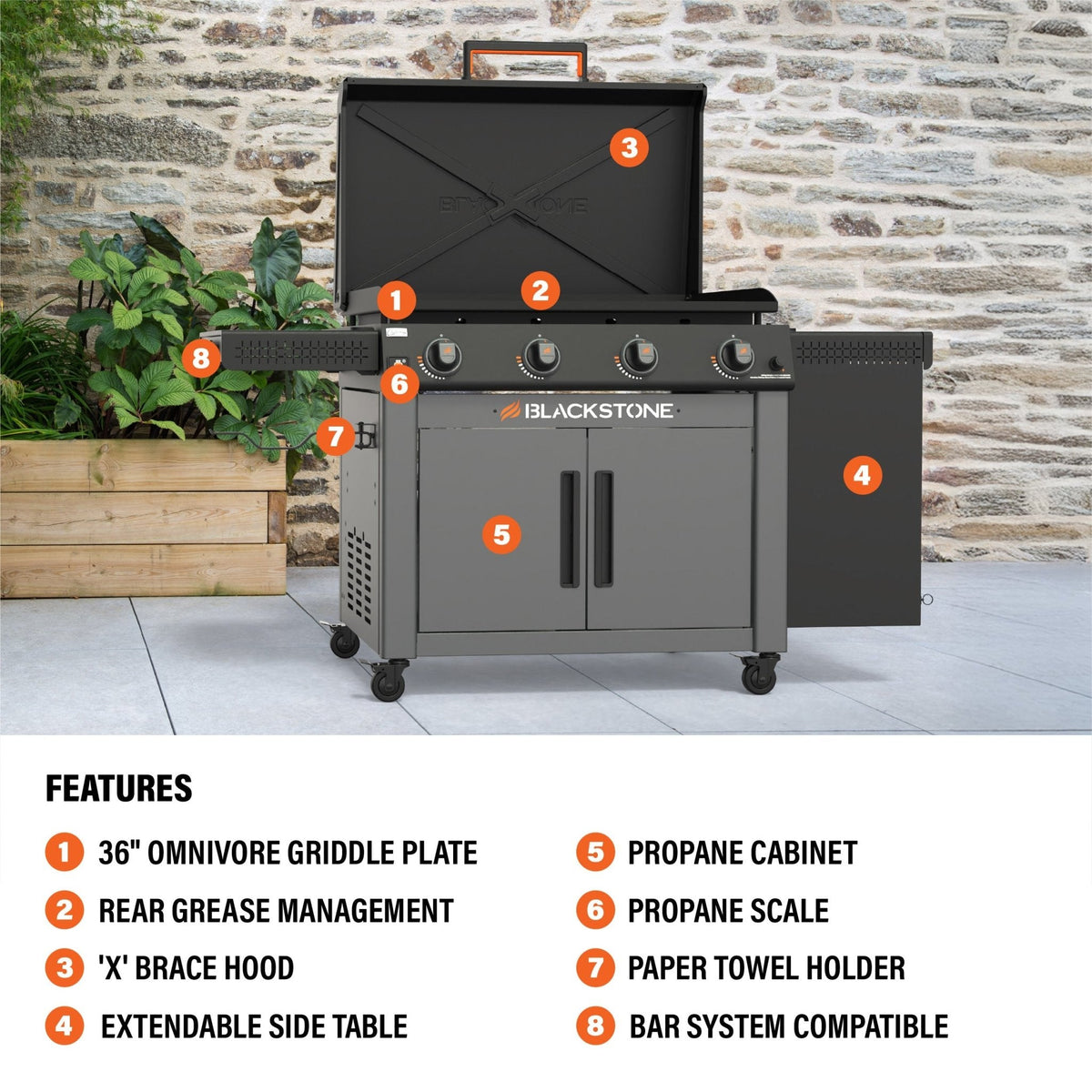 Blackstone Culinary 36” Griddle with Cabinet