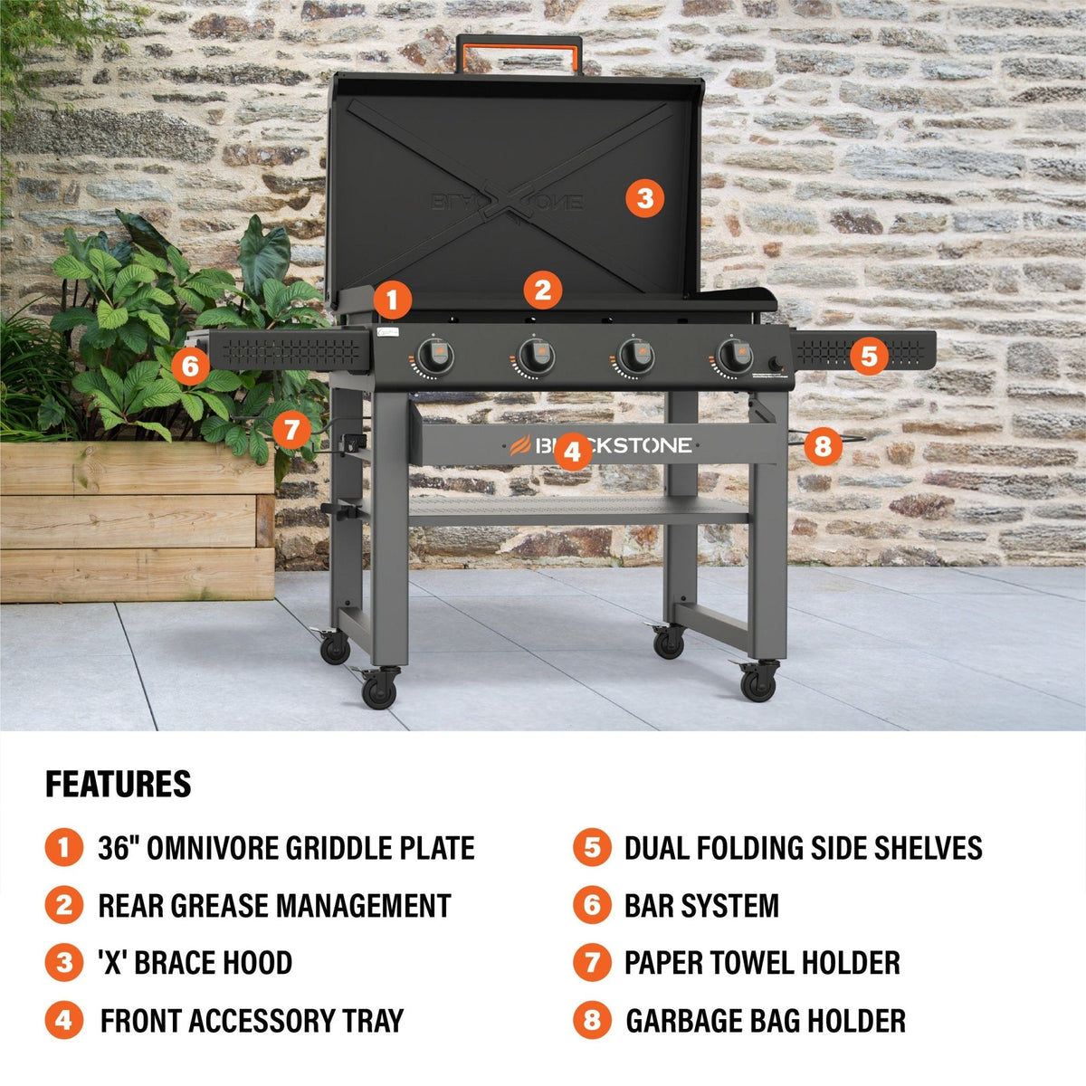 Blackstone Culinary 36” Griddle with Hood