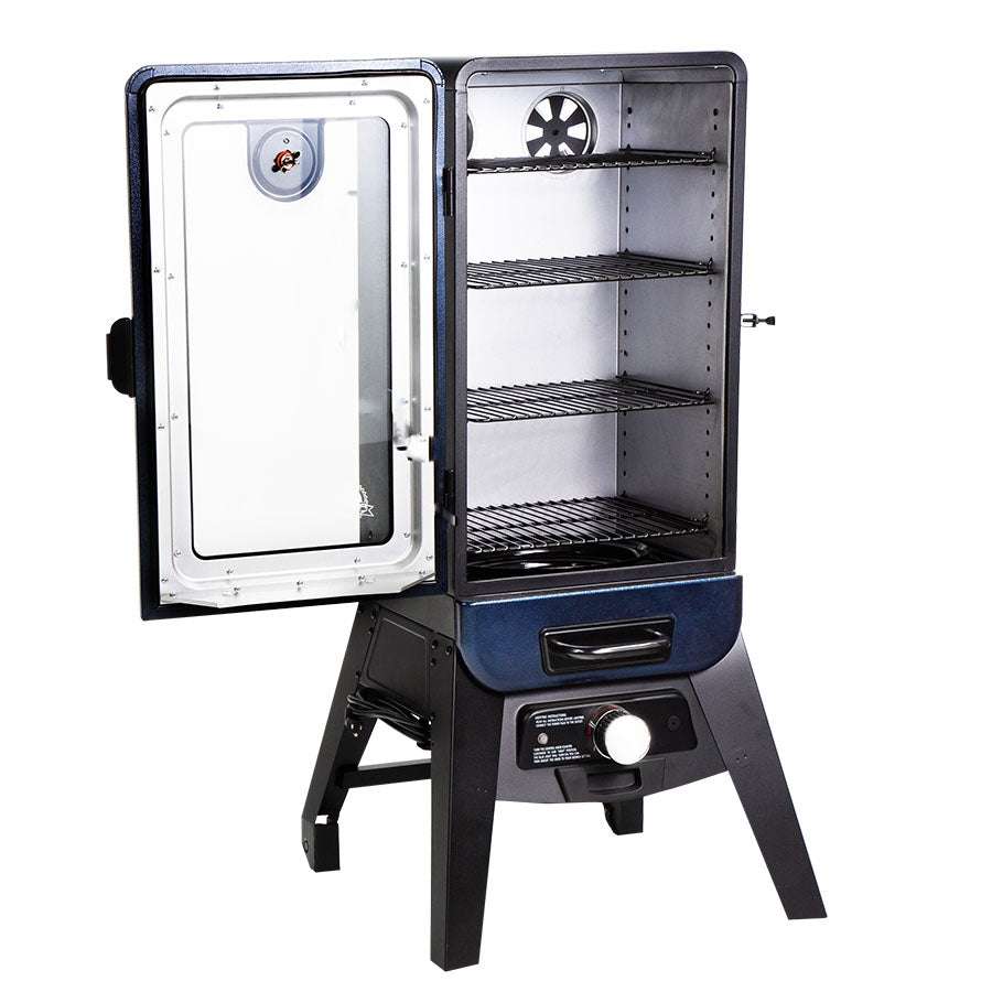Pit Boss 3-Series Blue Hammertone Analog Vertical Smoker - PBV3A1