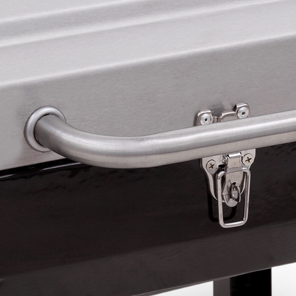 Char-Broil 1-Burner Portable Propane Gas Grill in Stainless Steel