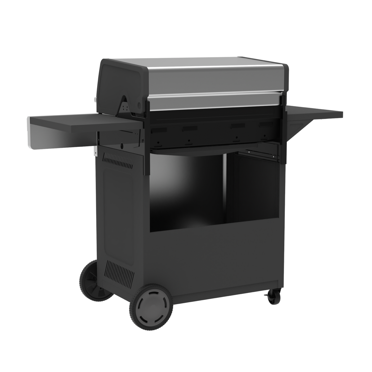 Char-Broil Performance Series FlavorMax 5-Burner Gas Grill, Cabinet with Side Burner, Gray