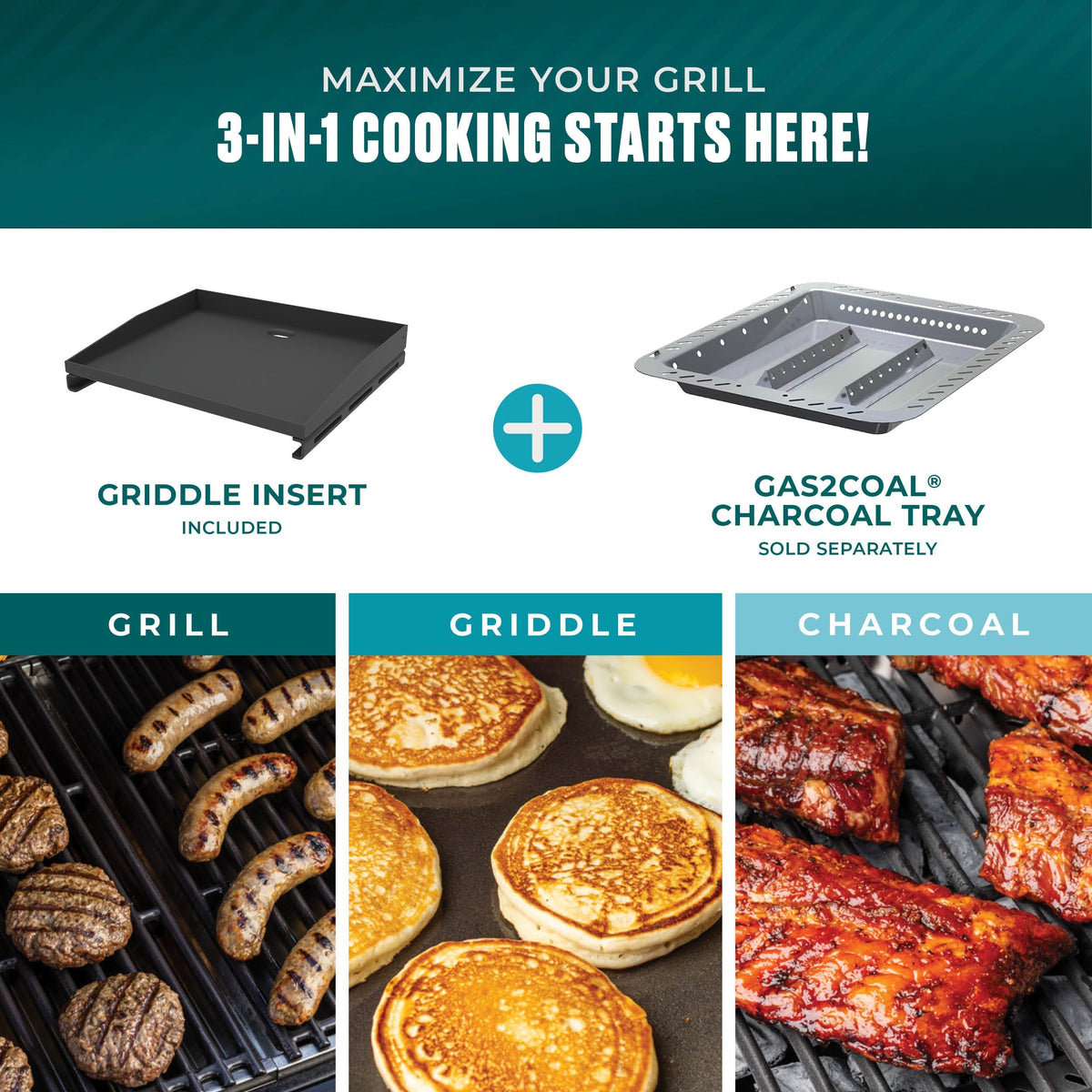 Char-Broil Pro Series 3-Burner Gas Grill and Griddle