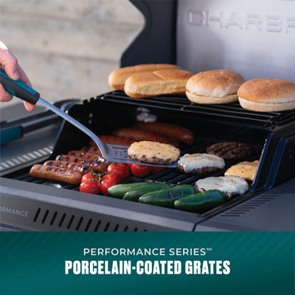 Char-Broil Performance Series FlavorMax 4-Burner Gas Grill, Cart with Side Burner, Gray