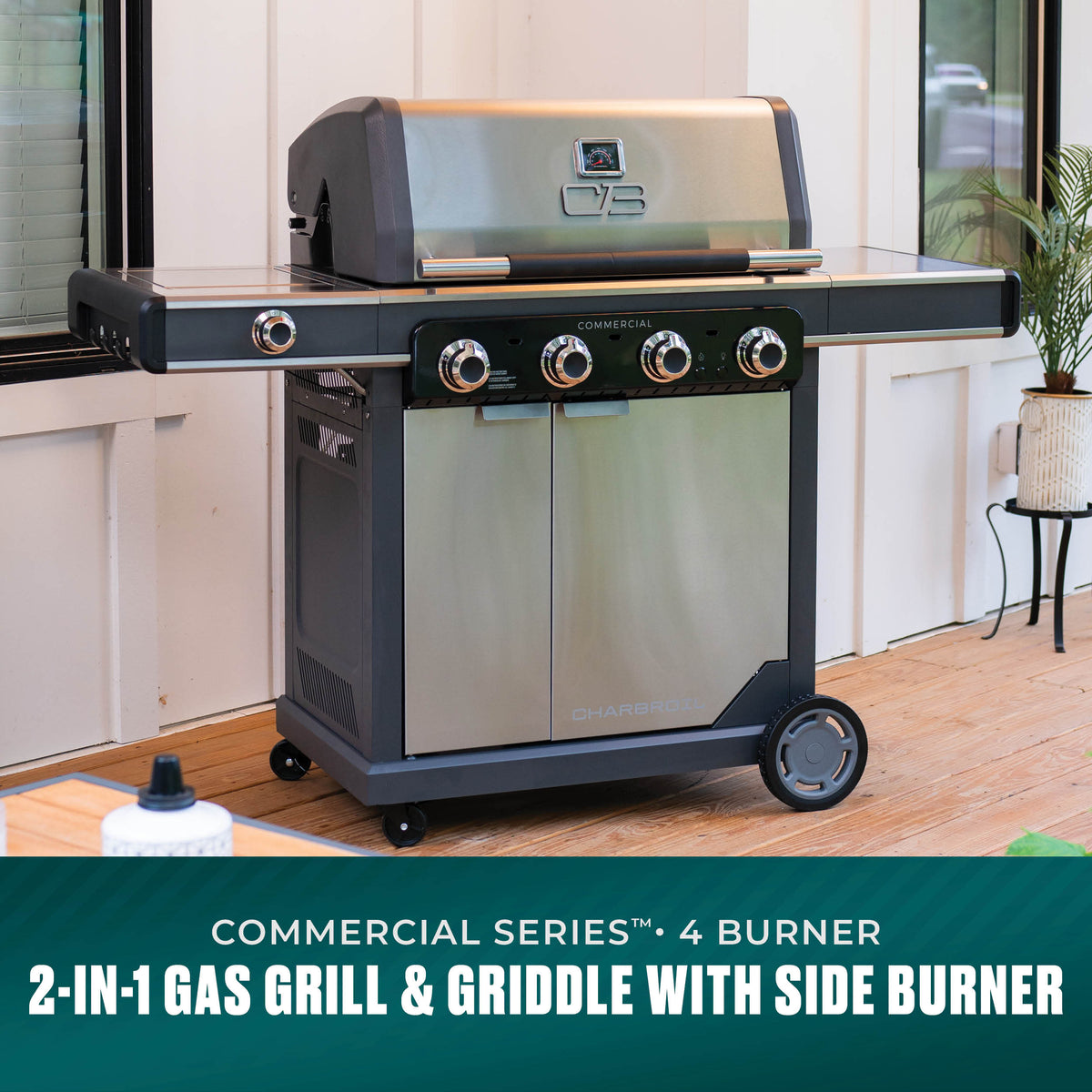 Char-Broil Commercial Series 4 Burner Gas Grill & Griddle